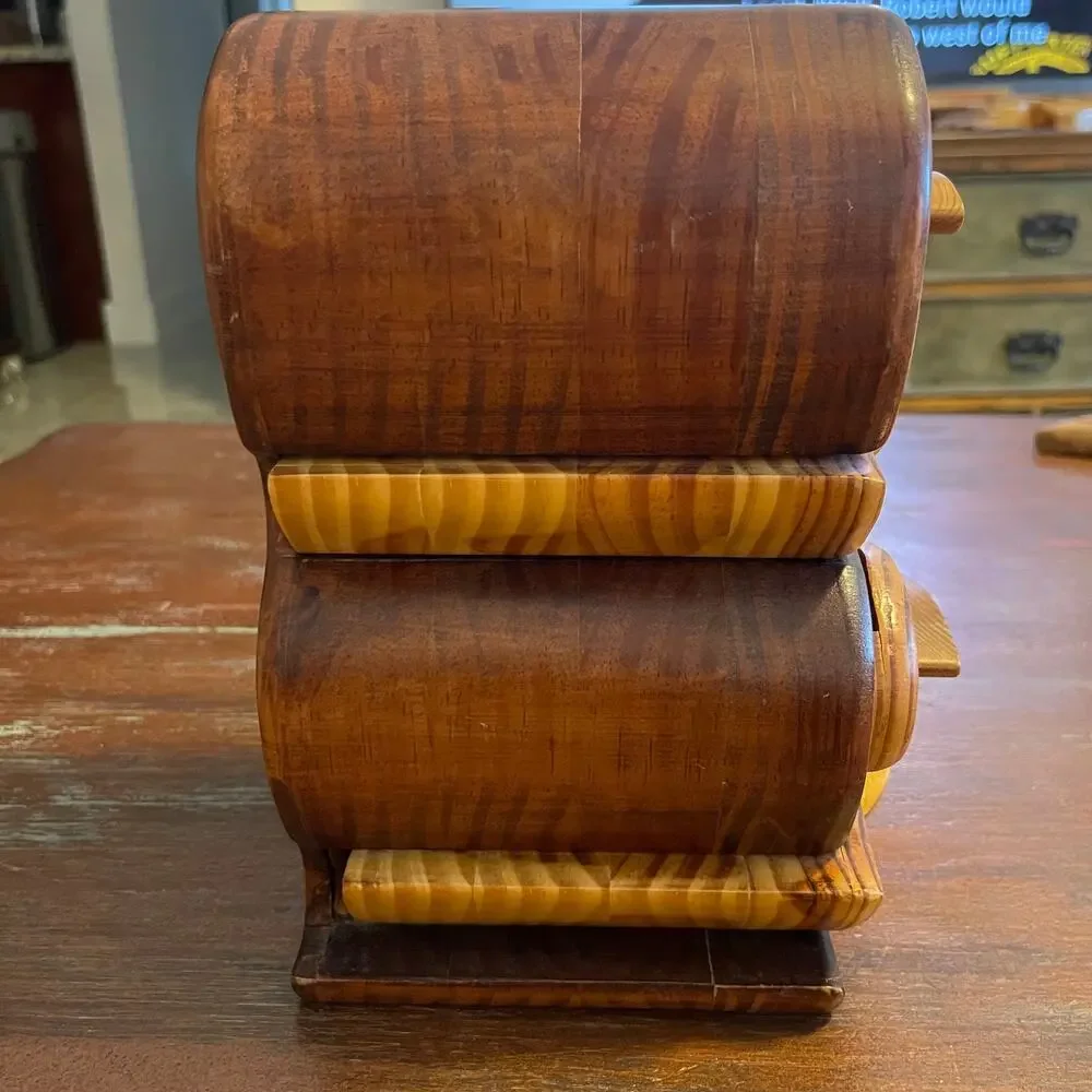 Aurora Bandsaw George Rogers Handmade Teardrop Carved Keepsake Box